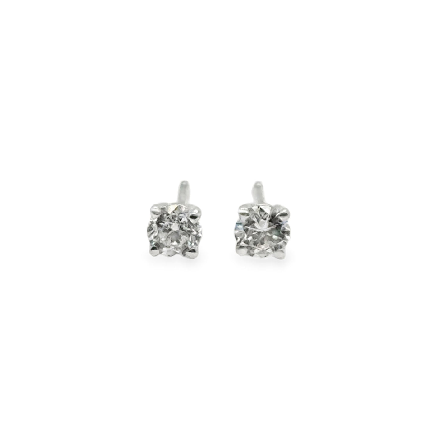 14KW 4 Prong Diamond Studs Earring