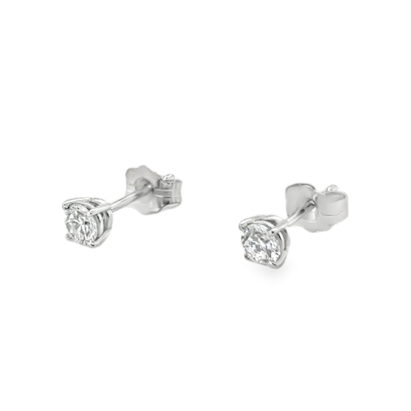 14KW Diamond Stud Earrings