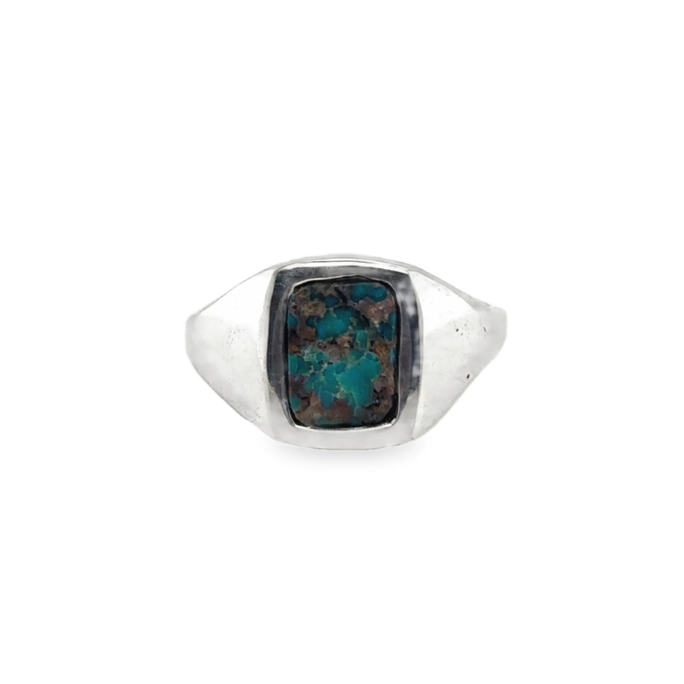 925 Turquoise Signet Ring