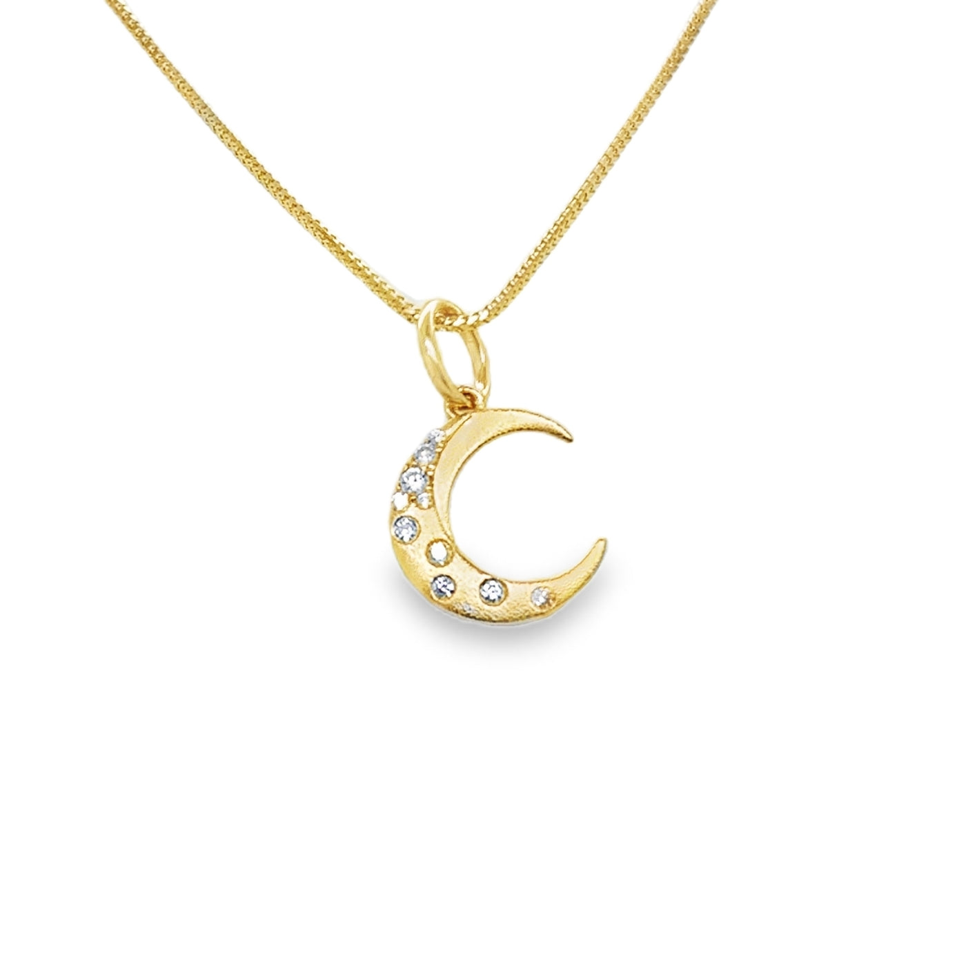 14KY Crescent Moon Charm