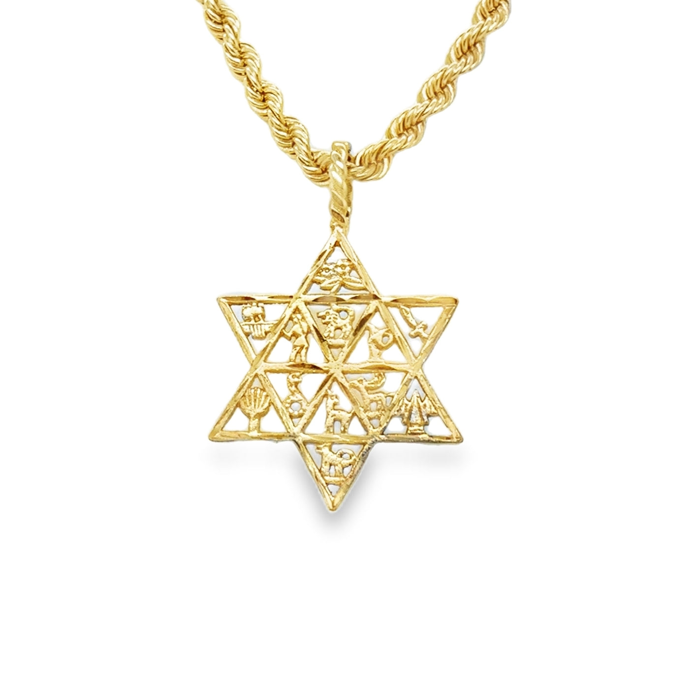 14KY Star of David Pendant
