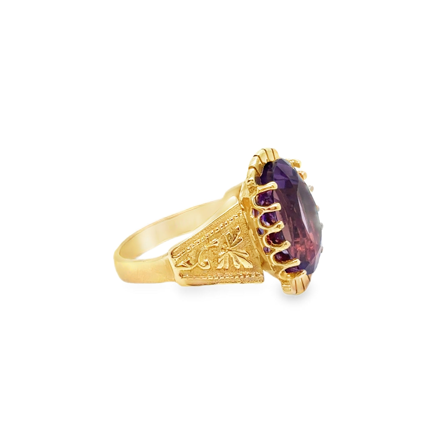 14KY Victorian Amethyst Ring