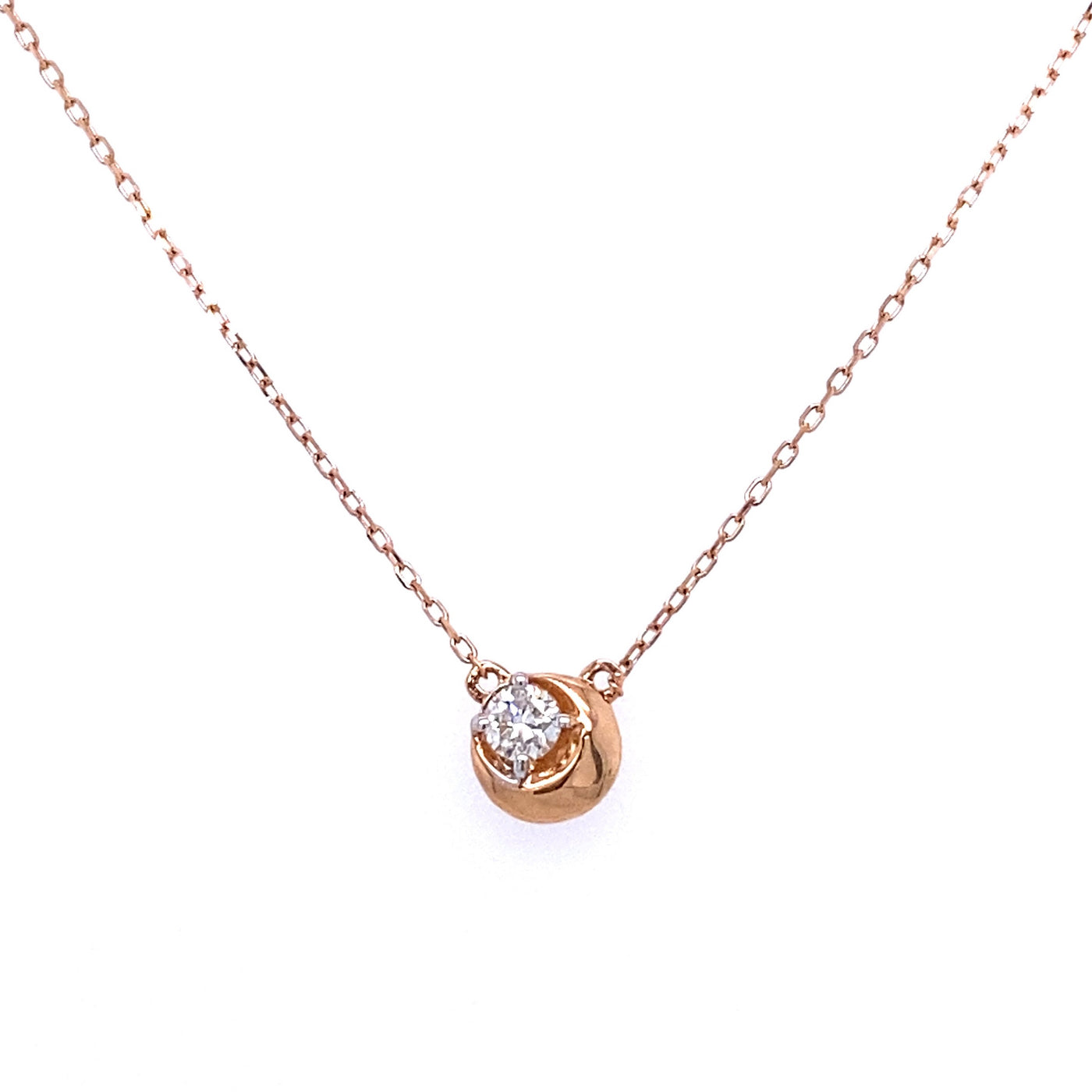 Diamond Moon Necklace