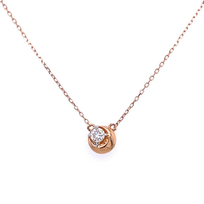 Diamond Moon Necklace