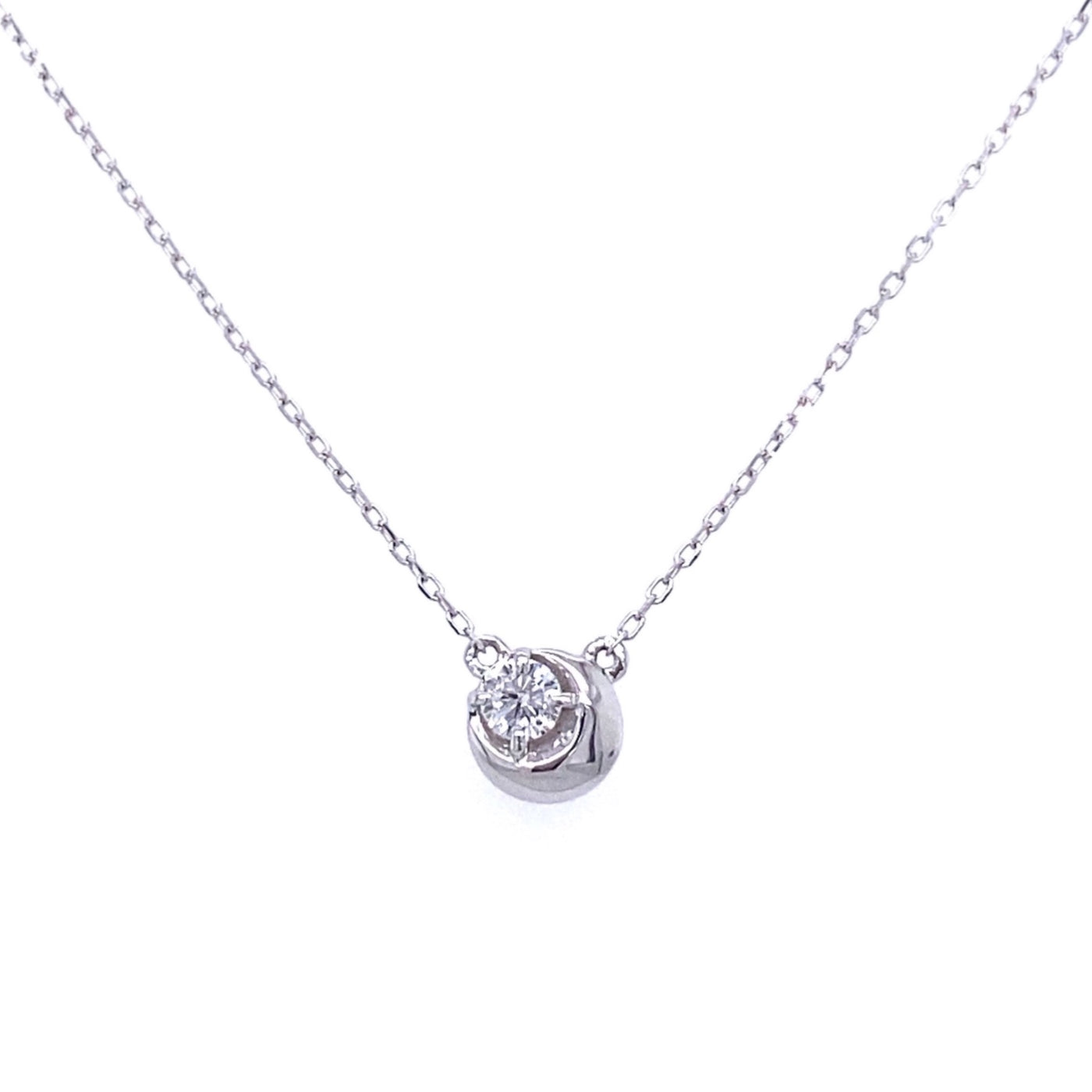 Diamond Moon Necklace