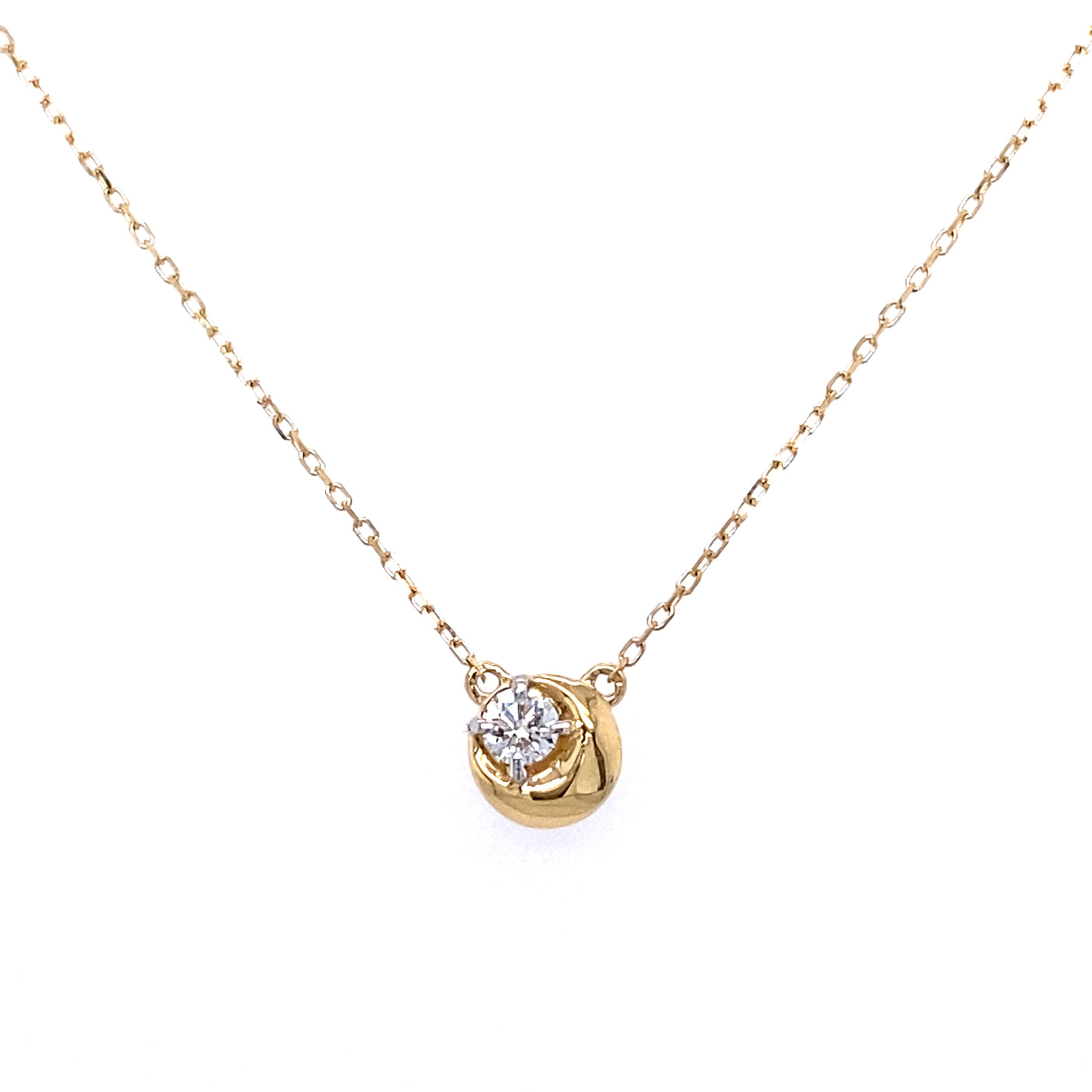 Diamond Moon Necklace