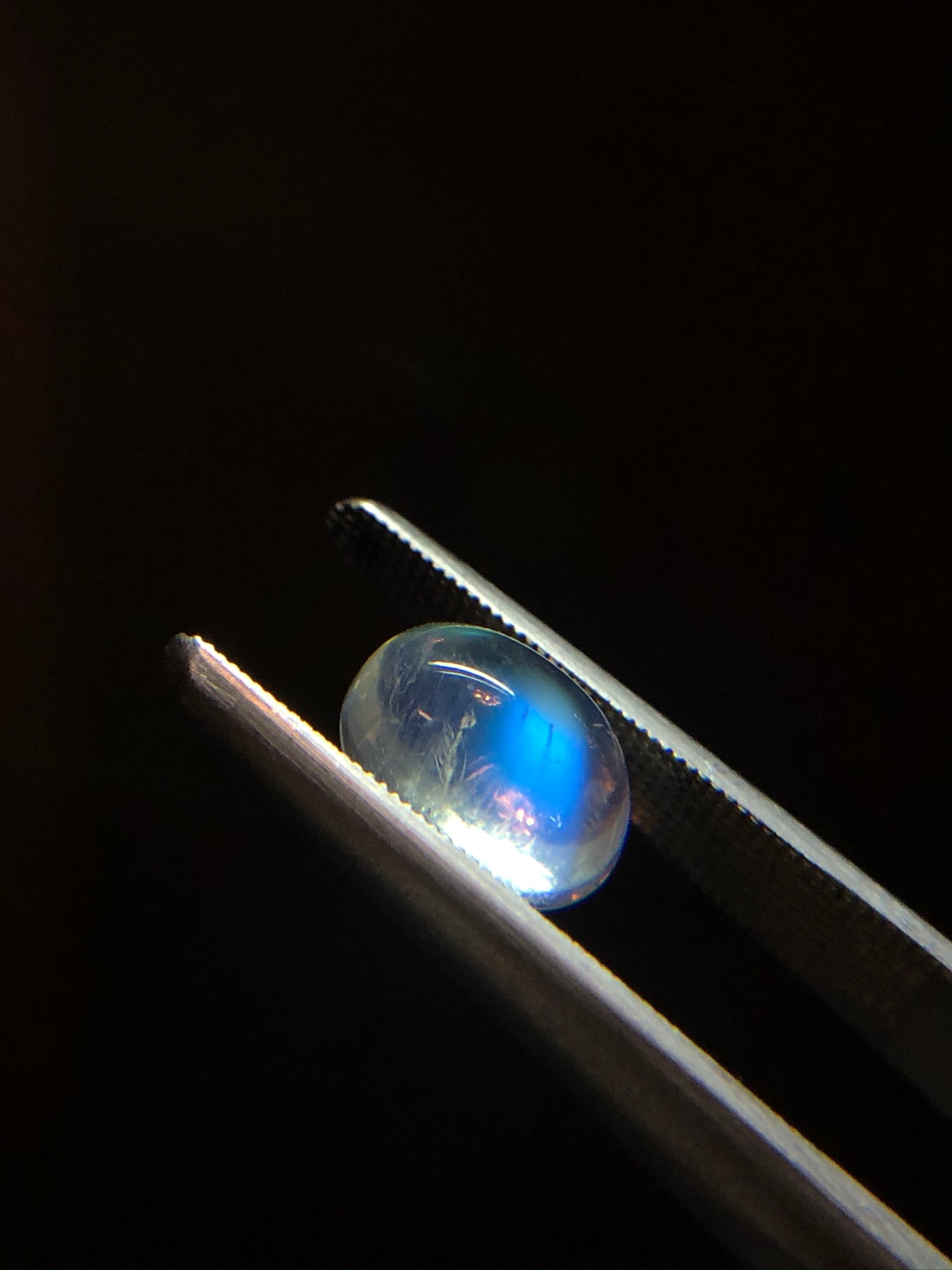 Oval Rainbow Moonstone Cabochon