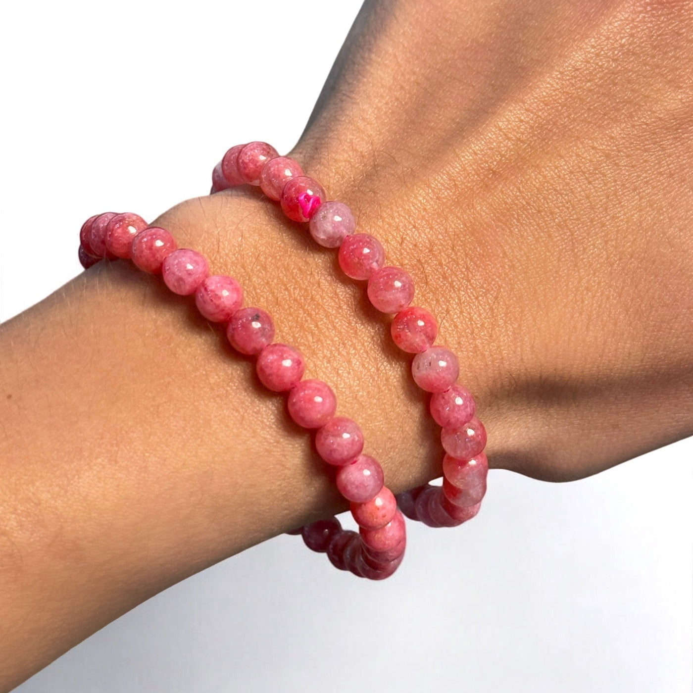 Gem Bracelet Pink Rhodonite