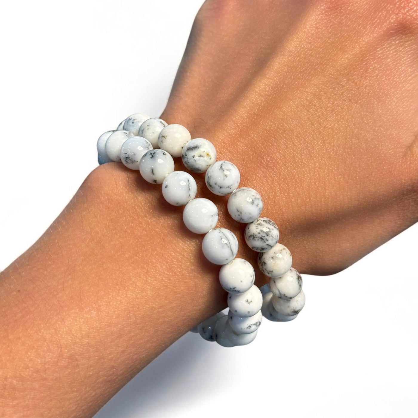 Gem Bracelet Dendritic Opal 8-9mm