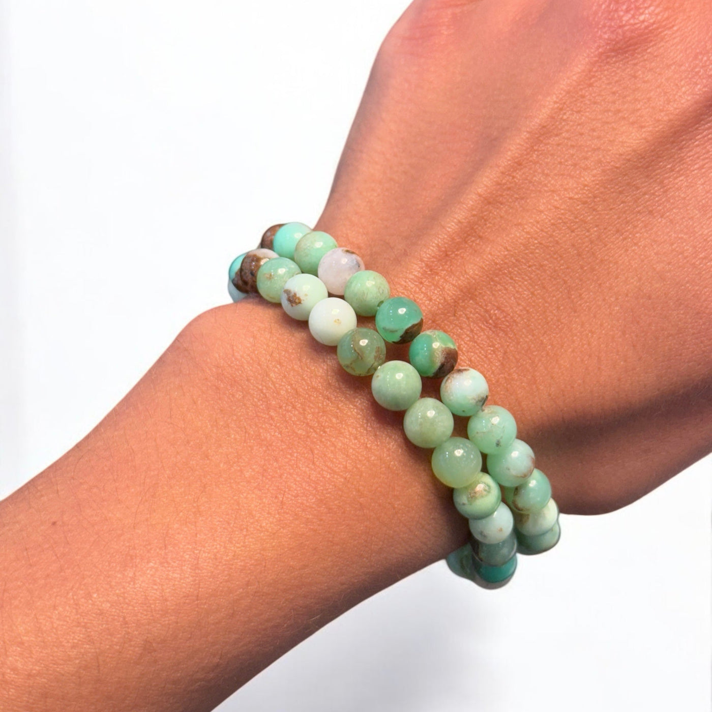 Gem Bracelet Chrysoprase 6-7mm