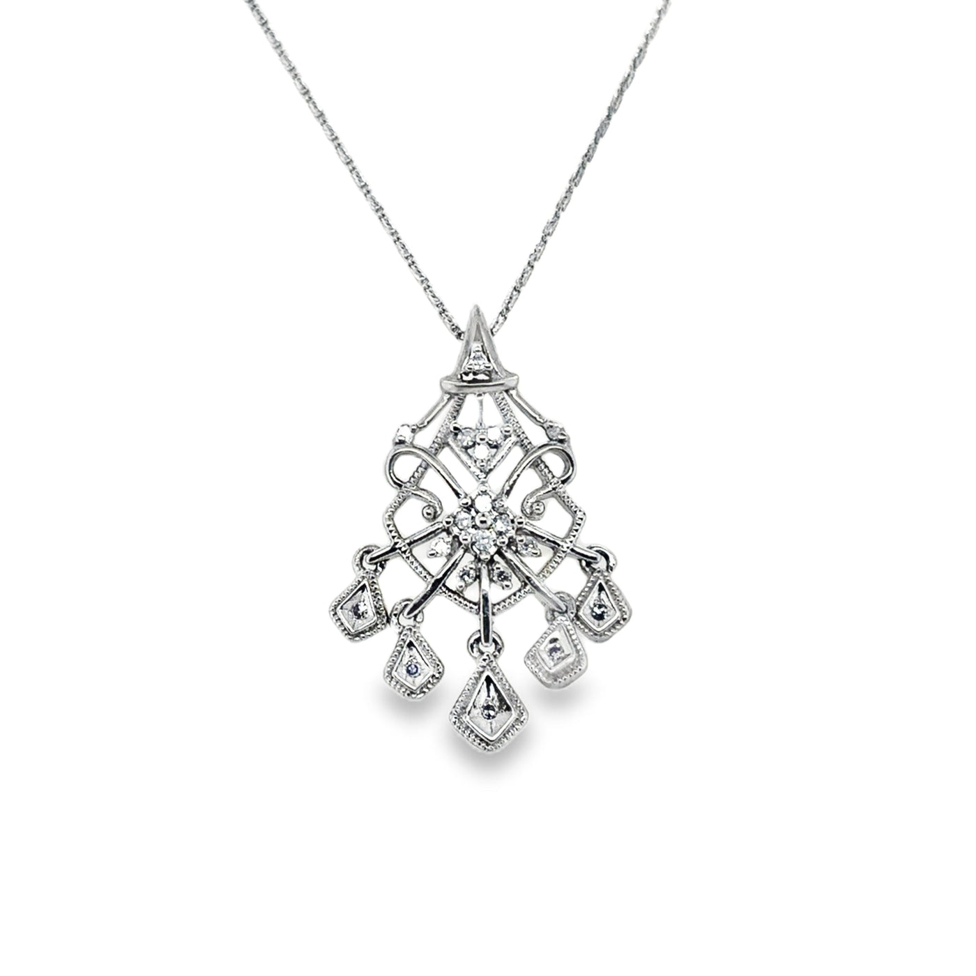 Platinum Art Deco Pendant