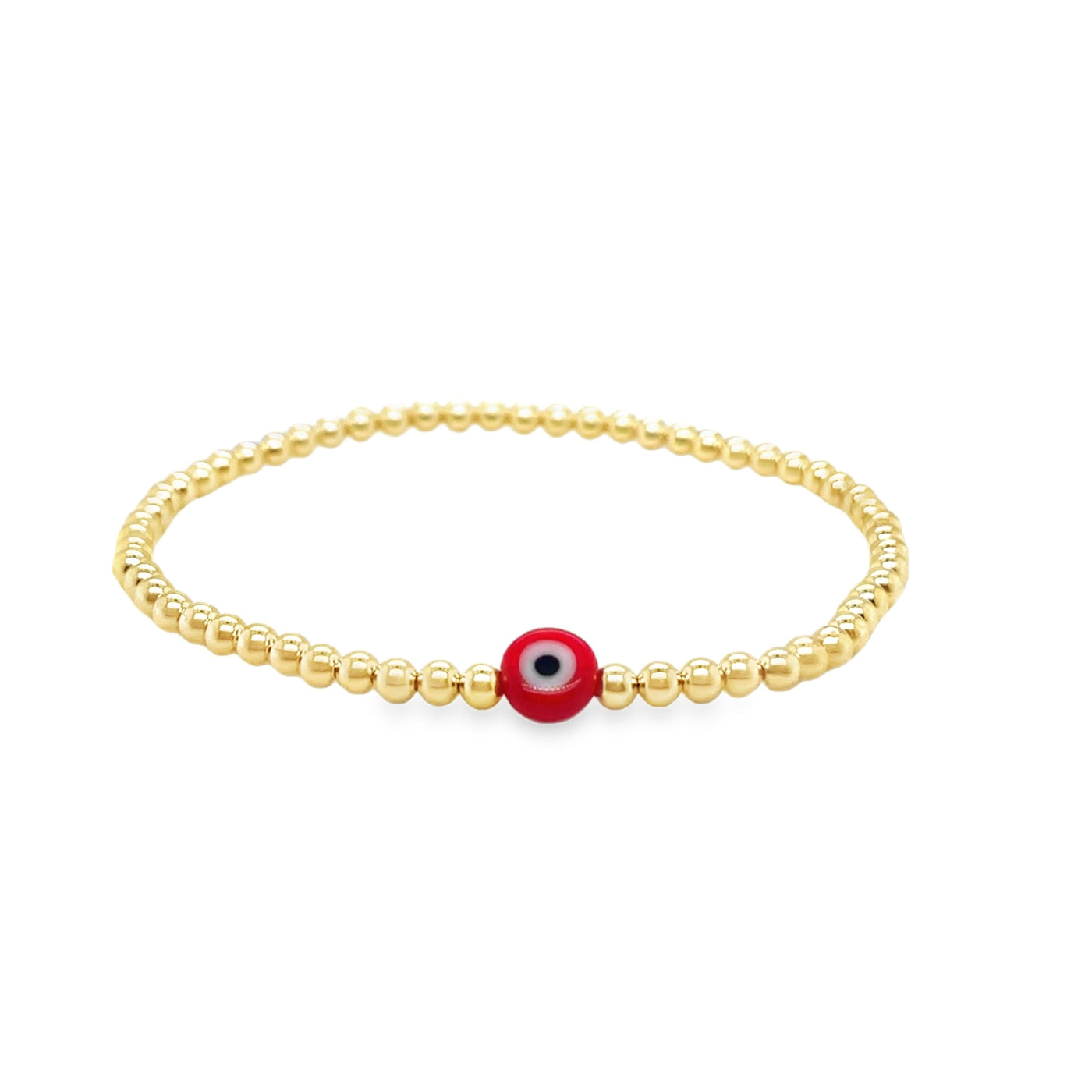 14KY Gold Filled Evil Eye Bracelet