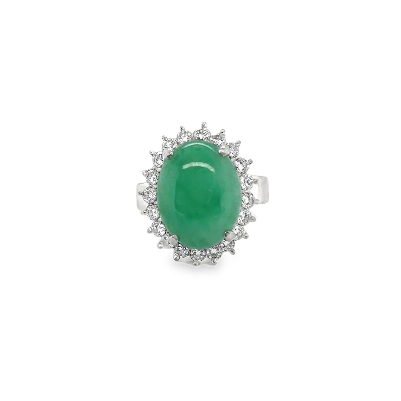 18KW Jade Ring