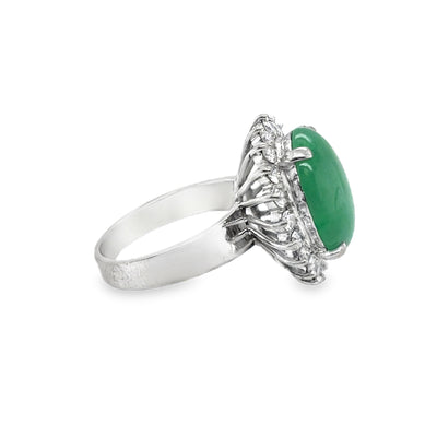 18KW Jade Ring