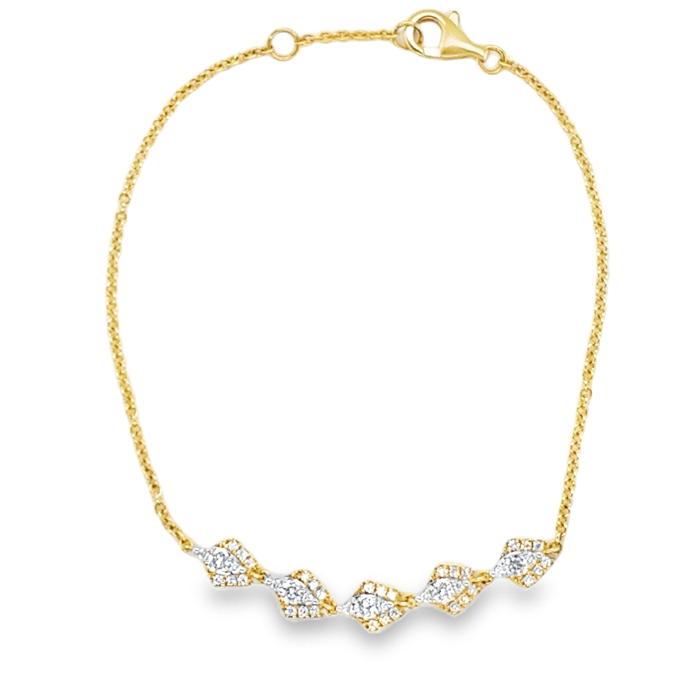 18KY  Diamond Line Bracelet