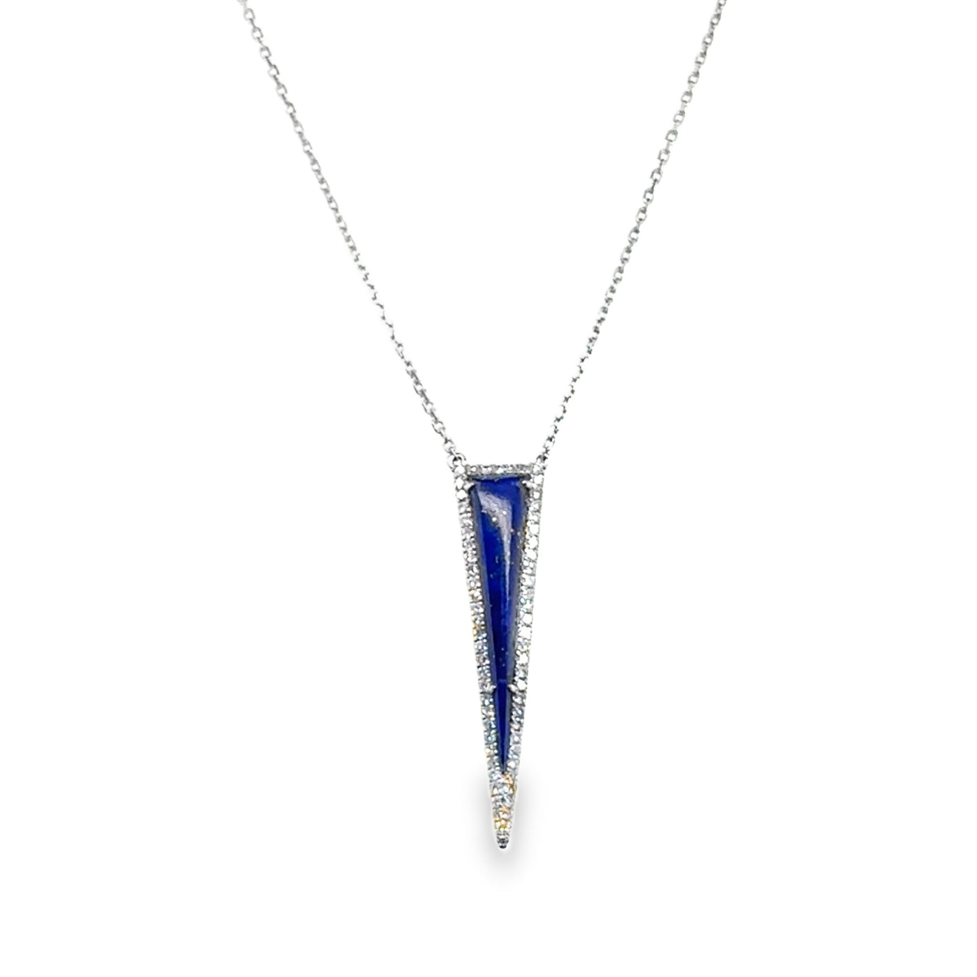 18KW Lapis Dagger Necklace