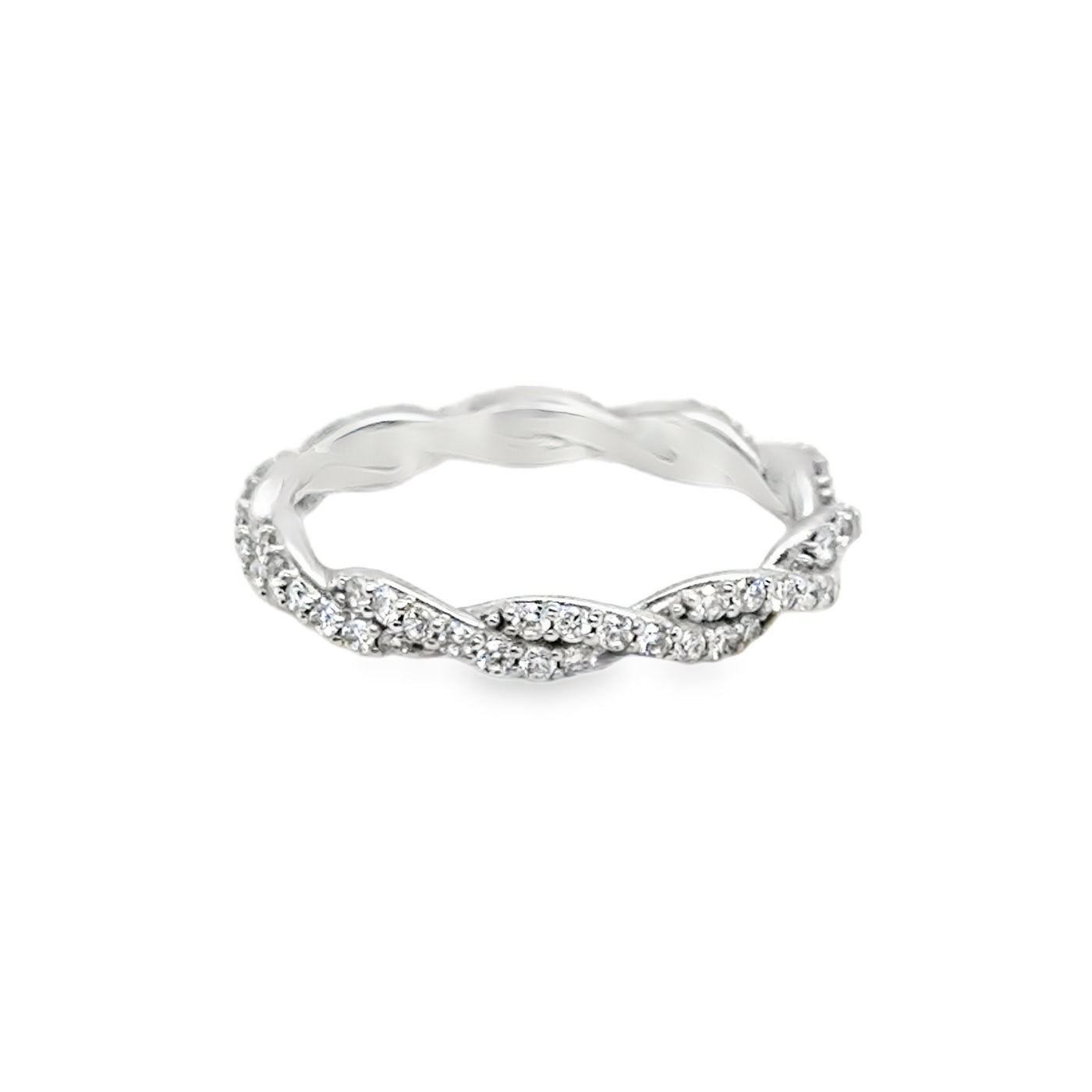 14K twisted Diamond Eternity