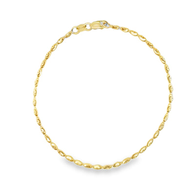 14K Yellow gold Ovalina Bracelet