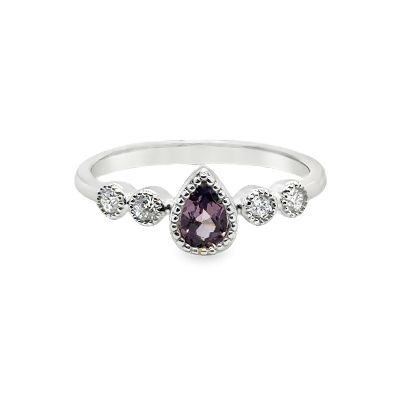 14K Spinel  Diamond Ring