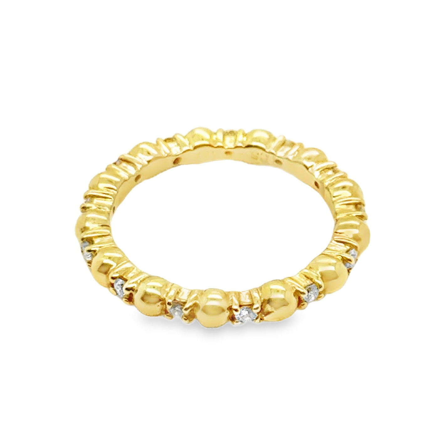 18KY Diamond Eternity Band