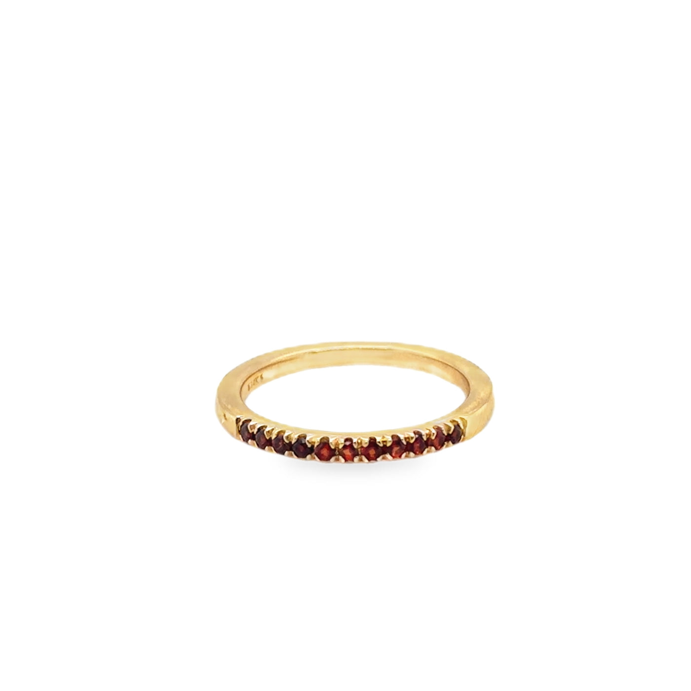 14KY January Garnet Birthstone Ring