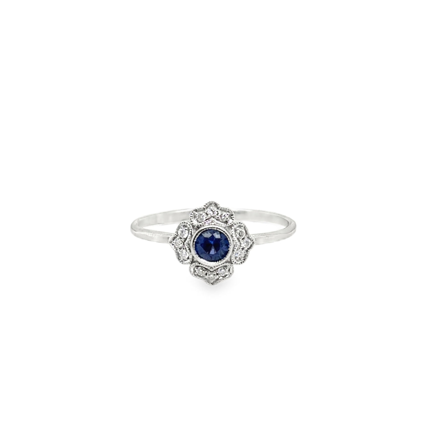 14KW Sapphire & Diamond ring