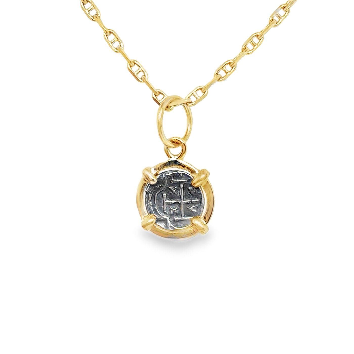 14K/SS Mini Atocha Coin Charm