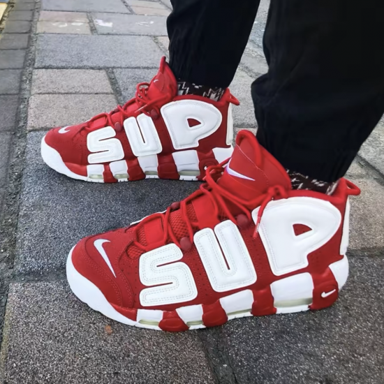 Supreme x Nike Air More Uptempo Red