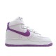 Nike Air Force 1 High '07 White and Purple High Top