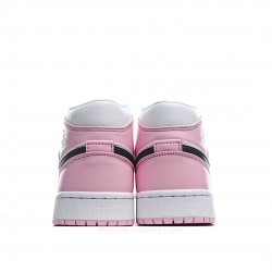 Air Jordan 1 Mid AJ1 Mid Basketball Shoes Sakura Pink
