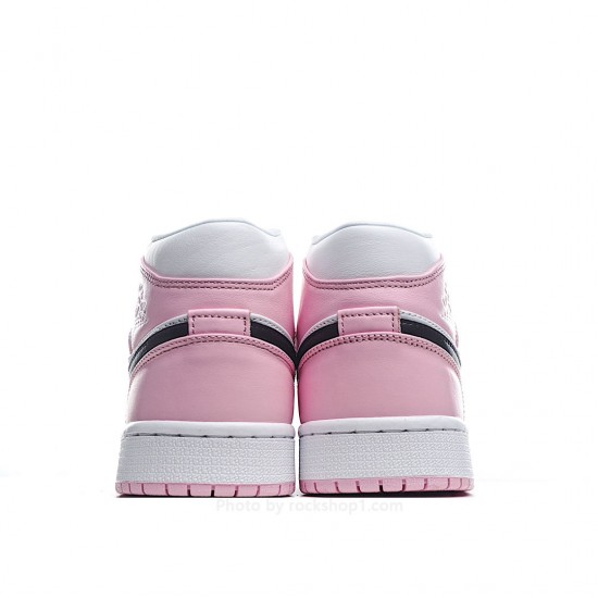 Air Jordan 1 Mid AJ1 Mid Basketball Shoes Sakura Pink