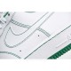 Nike Air Force 107 White and Green Low Top