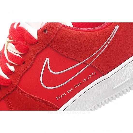 Nike NK Air Force 107 Sneakers Red & Blue