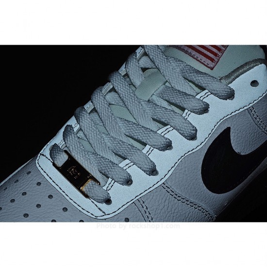 Nike Air Force 107 Low USA White and Blue Low Top