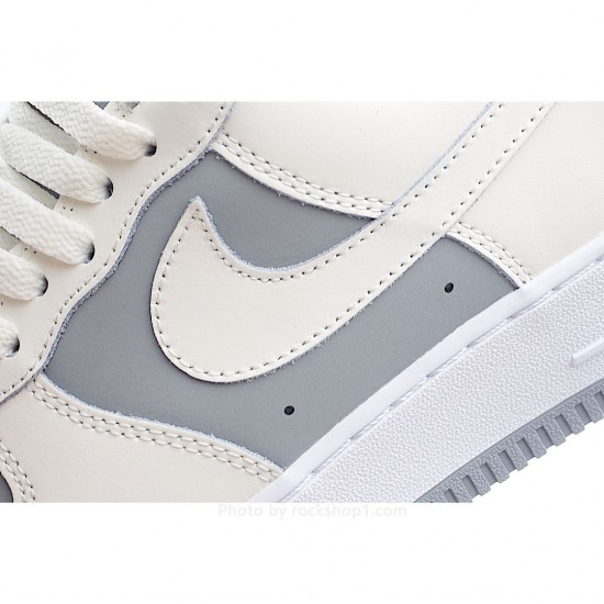 Nike Air Force 1 Low White and Grey Sneakers