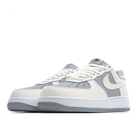 Nike Air Force 1 Low White and Grey Sneakers