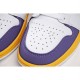 Air Jordan 1 Low Joe 1 Low Basketball Shoes Purple Gold Lakers