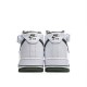 Nike Air Force 1 MID White and Green Mid-Top Sneakers