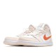 Air Jordan 1 MiD White Pink Orange