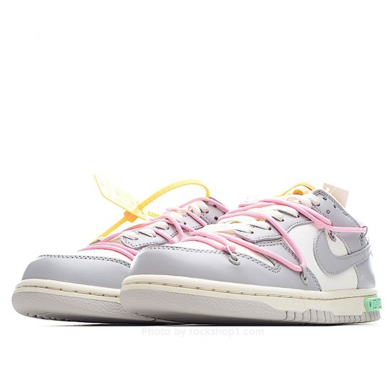 Nike SB Dunk OFF-WHITE Grey Pink