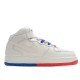 Nike Air Force 1 Mid07 Beige Blue Sneakers 3M Reflective