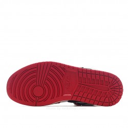 Air Jordan 1 Switch AJ1 Joe 1 wine red zipper high-top cultural basketball shoes CW6576-700