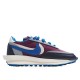 Nike sacai x Undercover x LDWaffle 'Night Maroon Team Royal'