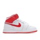 Air Jordan 1 MID Blue and Red Mandarin Ducks DH0200-100 Mid Series