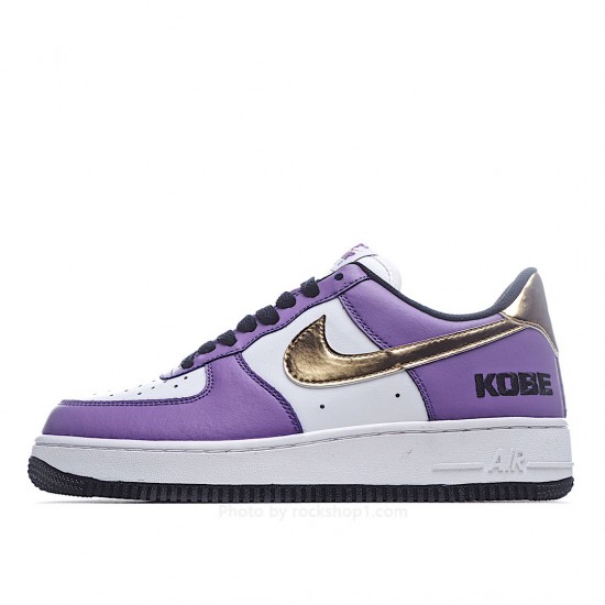 Nike Air Force 1' 07 Purple Gold White