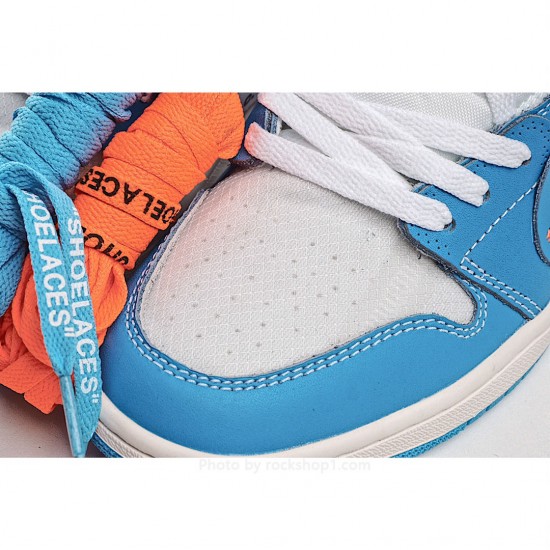 Air Jordan 1 Retro High OFF-WHITE University Blue UNC THE THE OW北卡蓝 