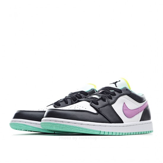 Air Jordan 1 Low GS 'White Violet Shock'