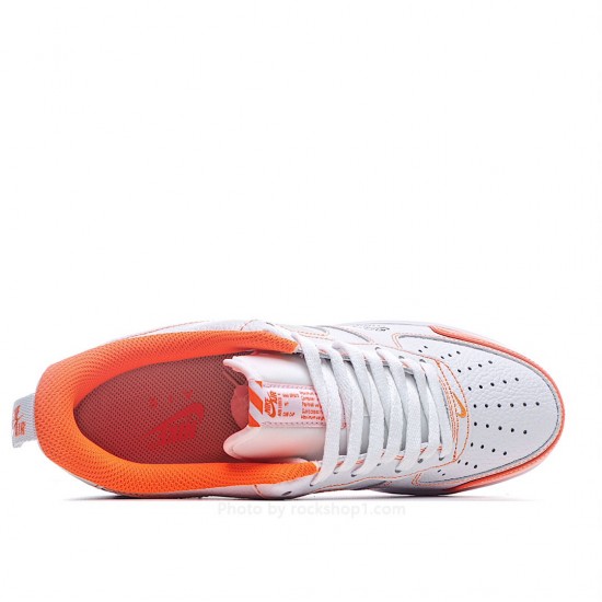 Nike Air Force 1 Low White Orange 3M Reflective