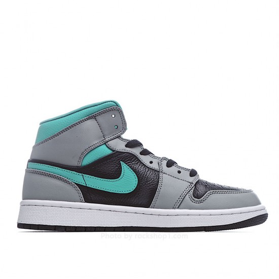 Air Jordan 1 Mid 'Grey Aqua'