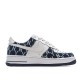 Nike Air Force 1'07 White and Blue Denim Print Panel